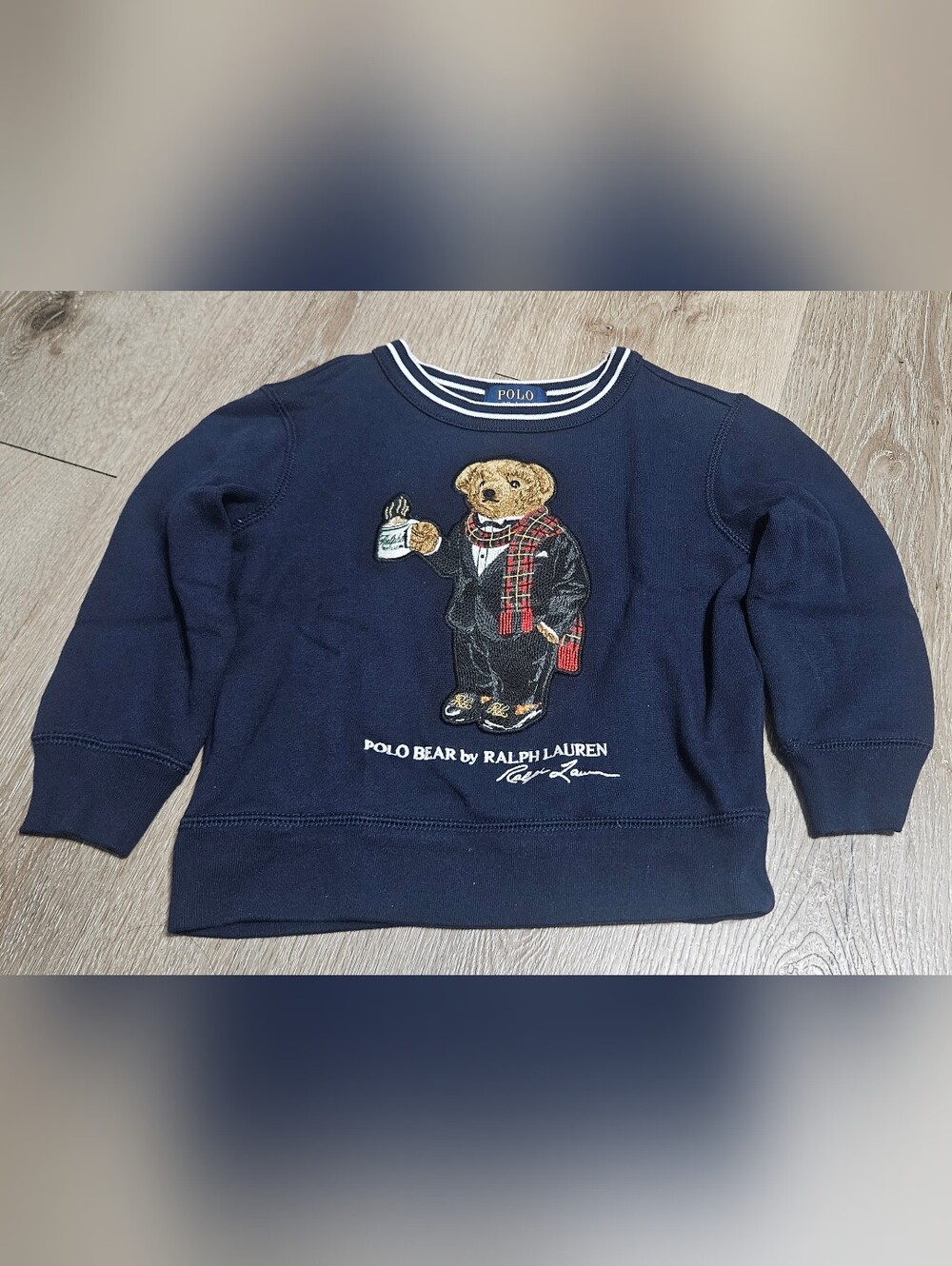 Polo by Ralph Lauren Bear Graphic Crewneck Sweatshirt Size 2T